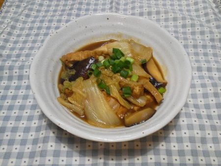 ハクサイと厚揚げの和風カレー煮