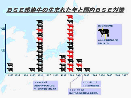 BSE感染牛の生まれた国と国内BSE対策 - 食の安全コラム「BSEとその現状」